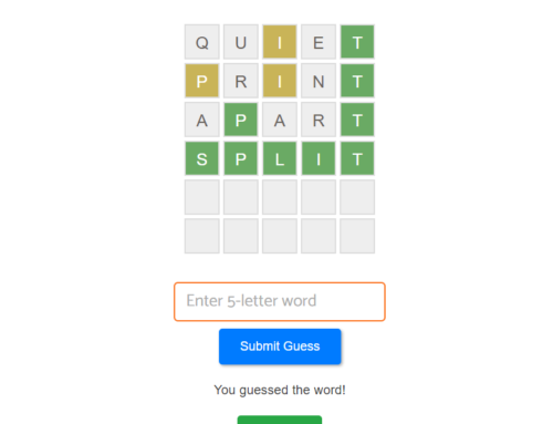 WordChase Medium Difficulty – Guess The Mystery Word in 6 Guesses