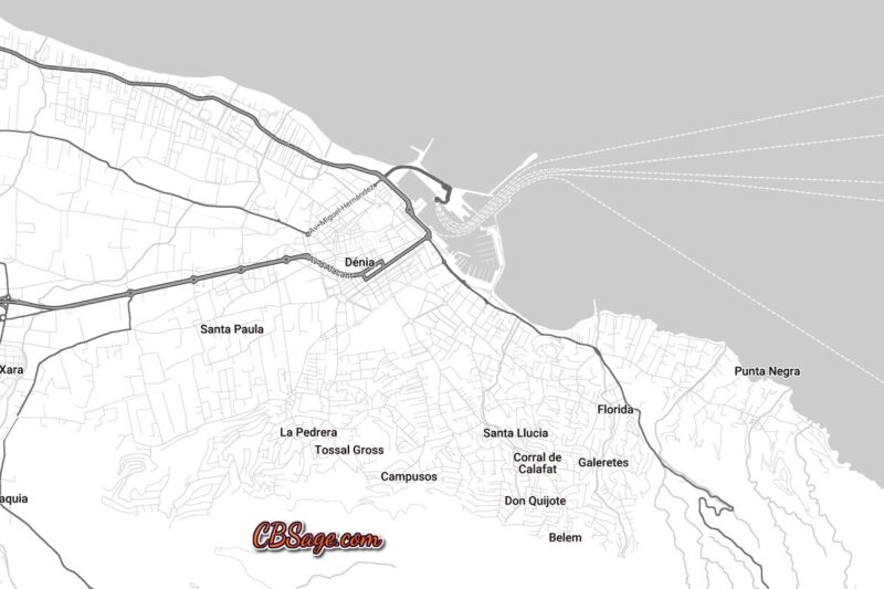 MAPS OF DENIA, SPAIN