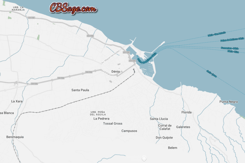 MAPS OF DENIA, SPAIN